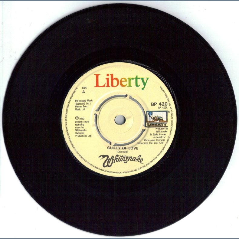 Guilty Of Love b/w Gambler - Original UK Issue