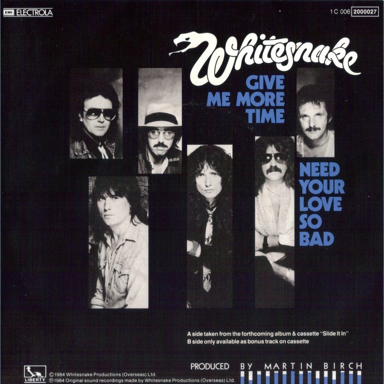 Give Me More Time b/w Need Your Love So bad - Original German Issue