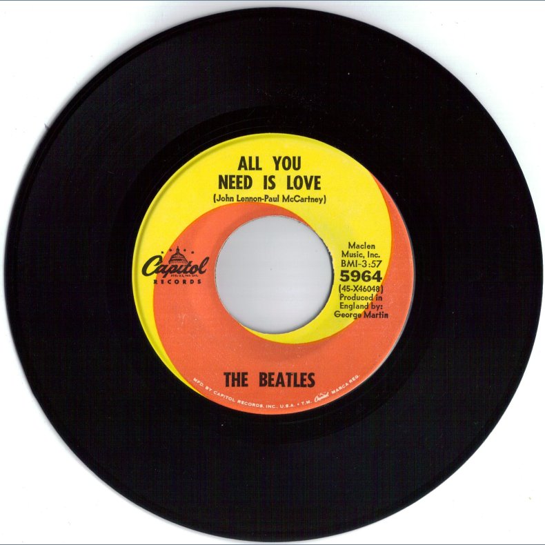 All You Need Is Love b/w Baby You're A Rich Man - Original US Issue