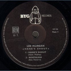 Hank's Shout - French Vinyl Issue