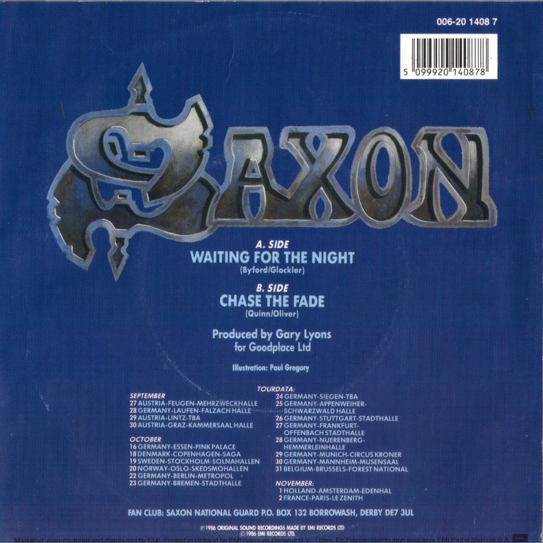 Waiting For The Night b/w Chase The Fade - Original Dutch Issue