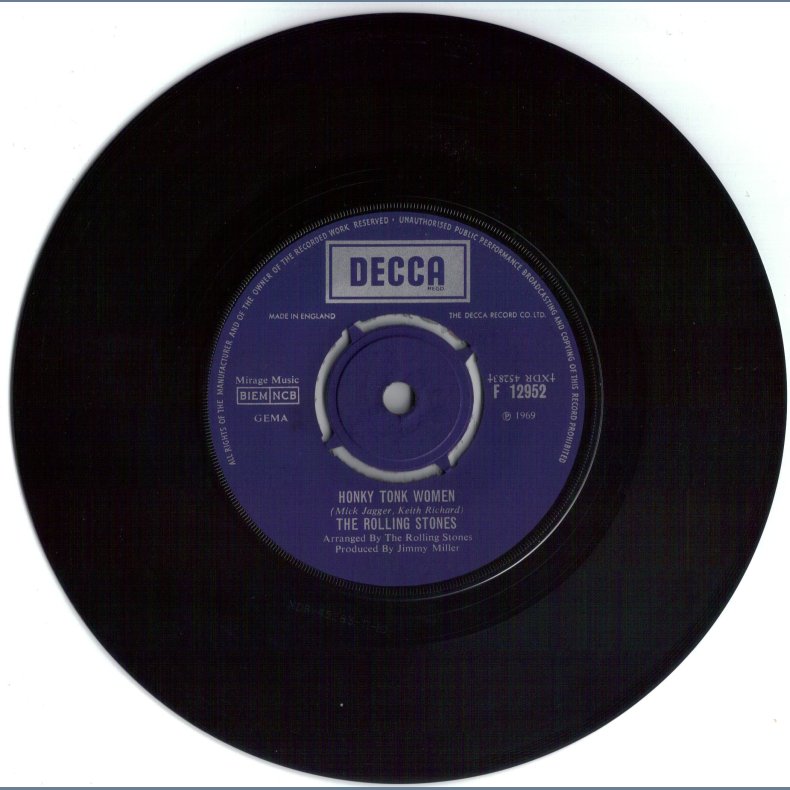 Honky Tonk Women b/w You Can't Always Get What You Want - Original German Issue