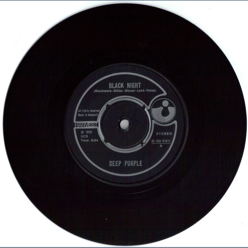 Black Night b/w Living Wreck - Original Danish Issue