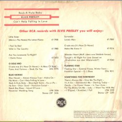 Rock-A-Hula Baby b/w Can't Help Falling In Love - Original German Issue