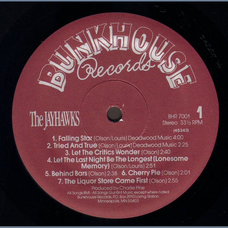 The Jayhawks - original Privately Issued Debut Vinyl Album