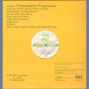 In Concert - 369 - Live At The Glastonbury Festival 1985 - Original UK Radio Promotional Issue