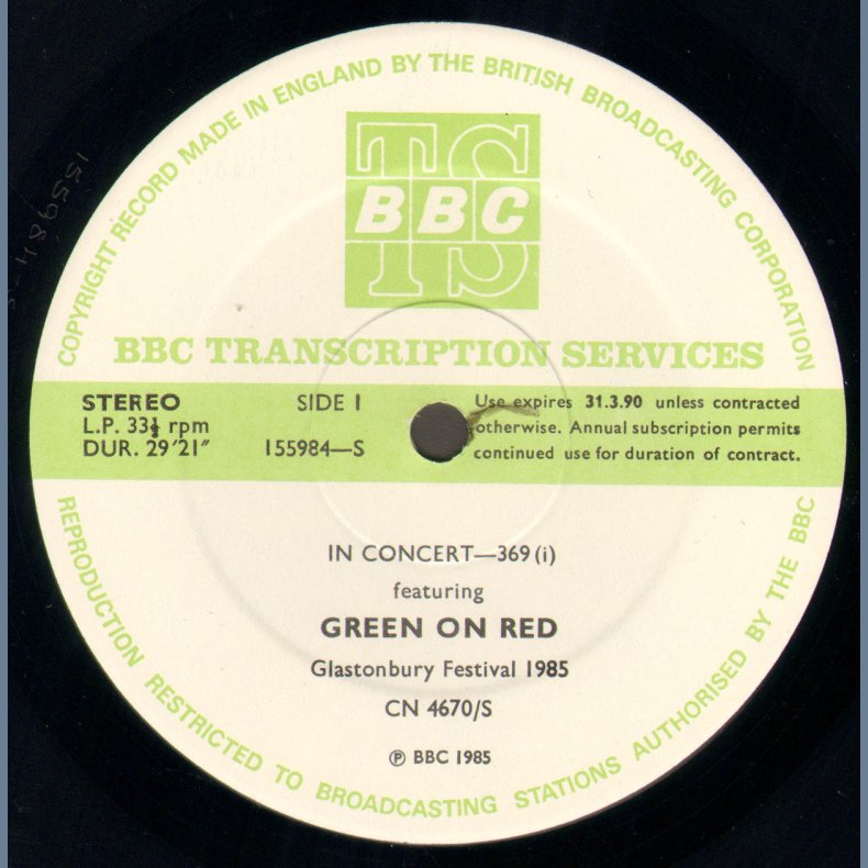 In Concert - 369 - Live At The Glastonbury Festival 1985 - Original UK Radio Promotional Issue