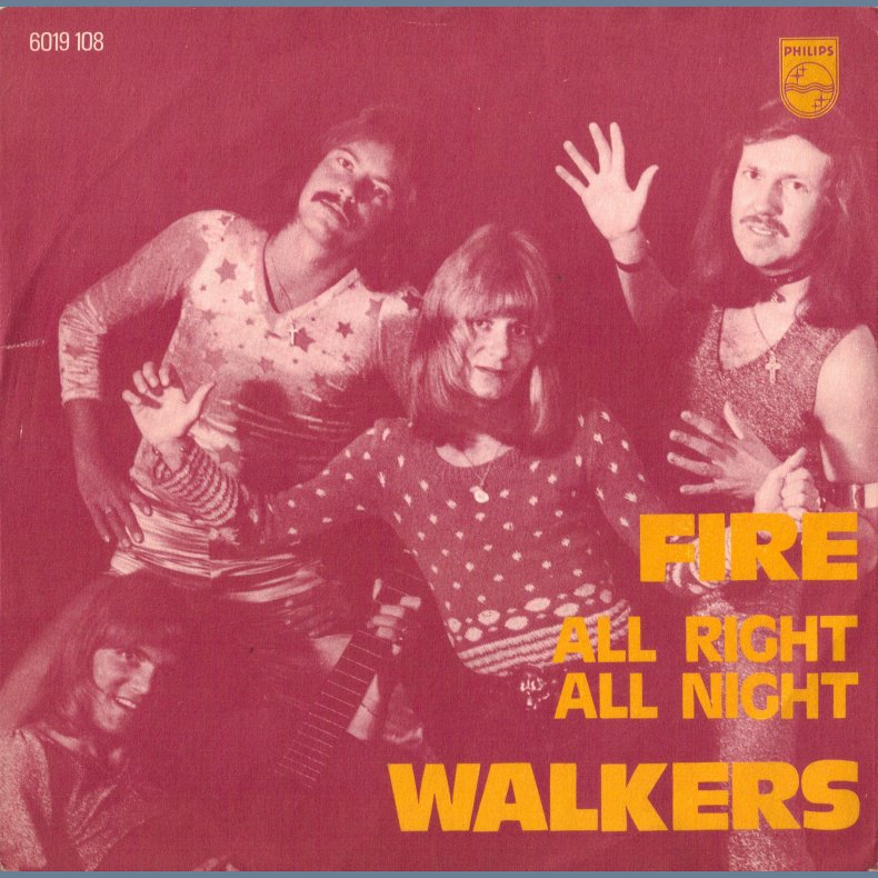 Fire b/w All Right All Night - Original Norweigian/Danish Issue