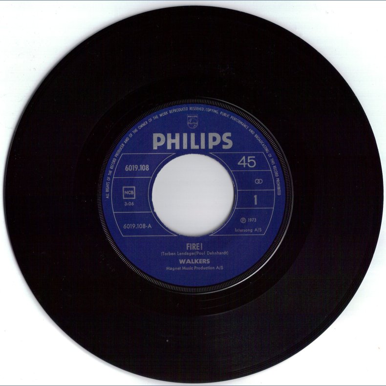 Fire b/w All Right All Night - Original Norweigian/Danish Issue