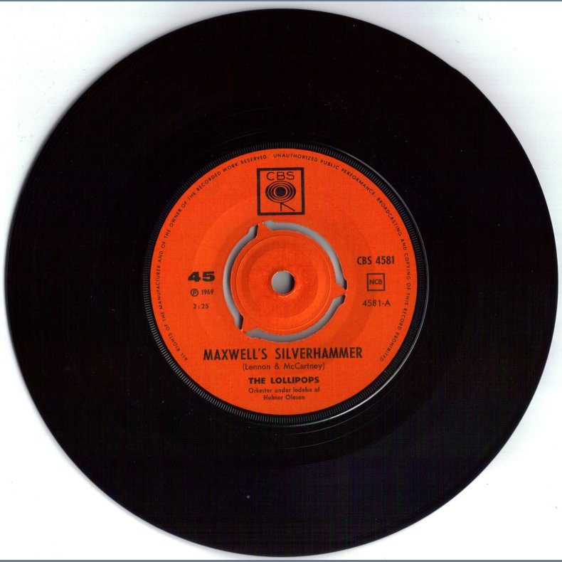 Maxwell's Silverhammer b/w Sussy Help Me - Original Norweigian/Danish Issue