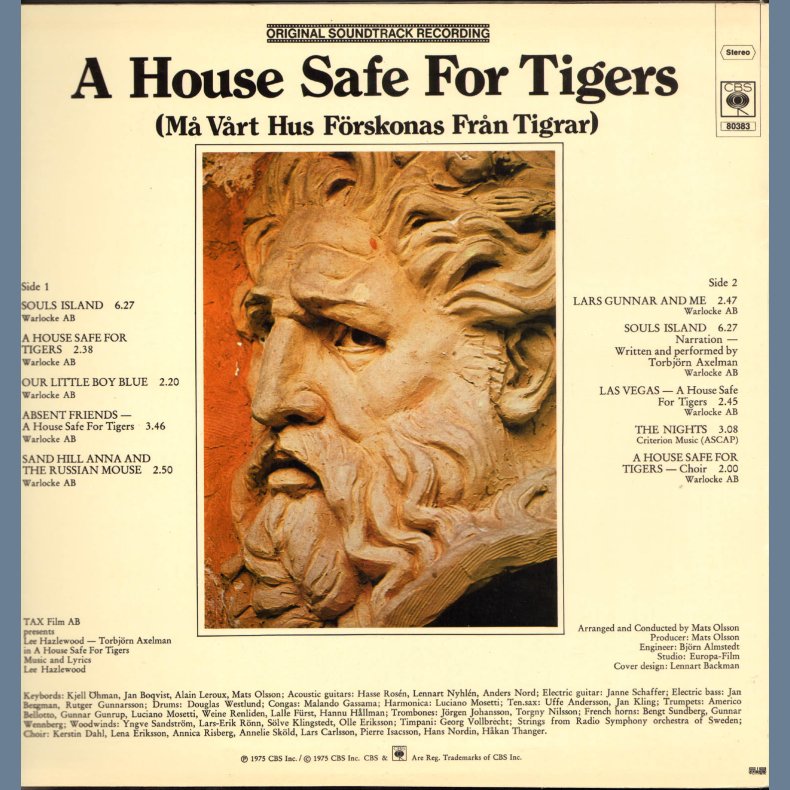A House Safe For Tigers (M Vrt Hus F&ouml;rskonas Frn Tigrar) - Original Swedish Issue