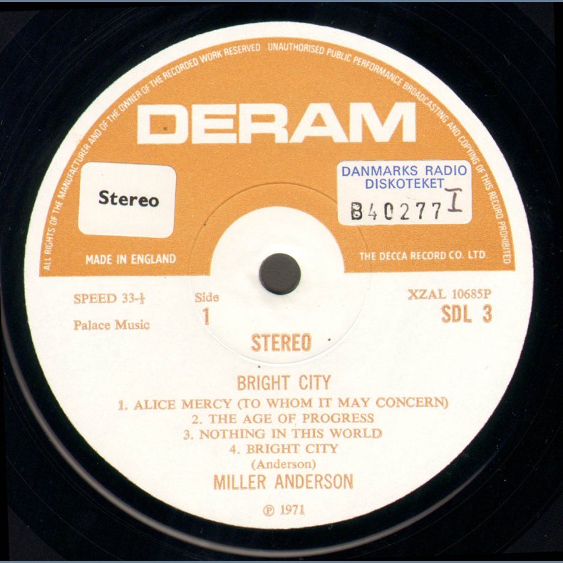 Bright City - Original UK Vinyl Issue