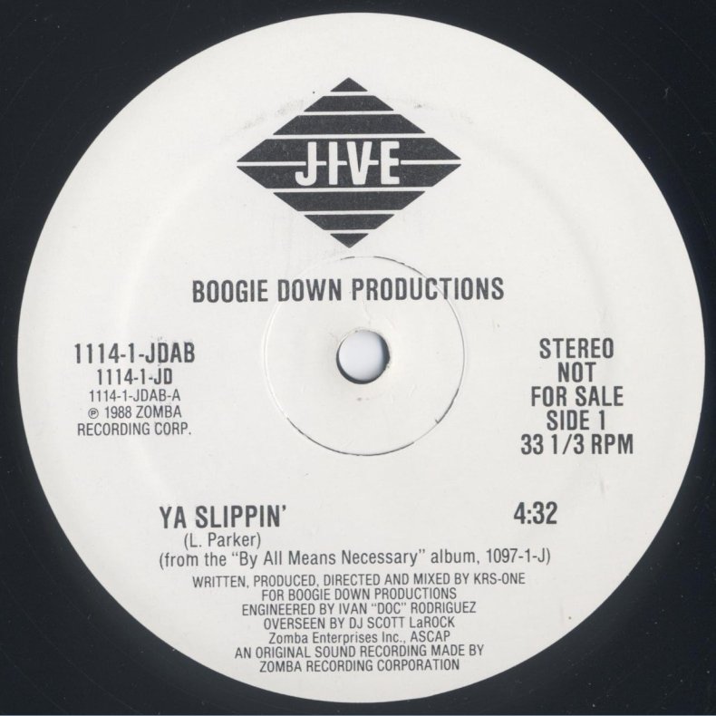 Ya Slippin' - Original US Promotional 12" Vinyl Issue