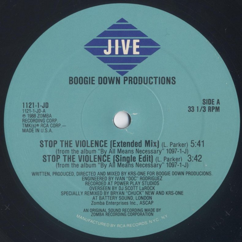 Stop The Violence - Original US Issue