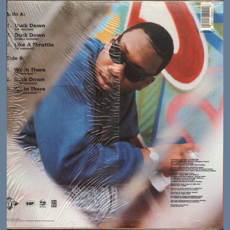 Duck Down - Original US 12" Vinyl Issue, Intact front Sticker