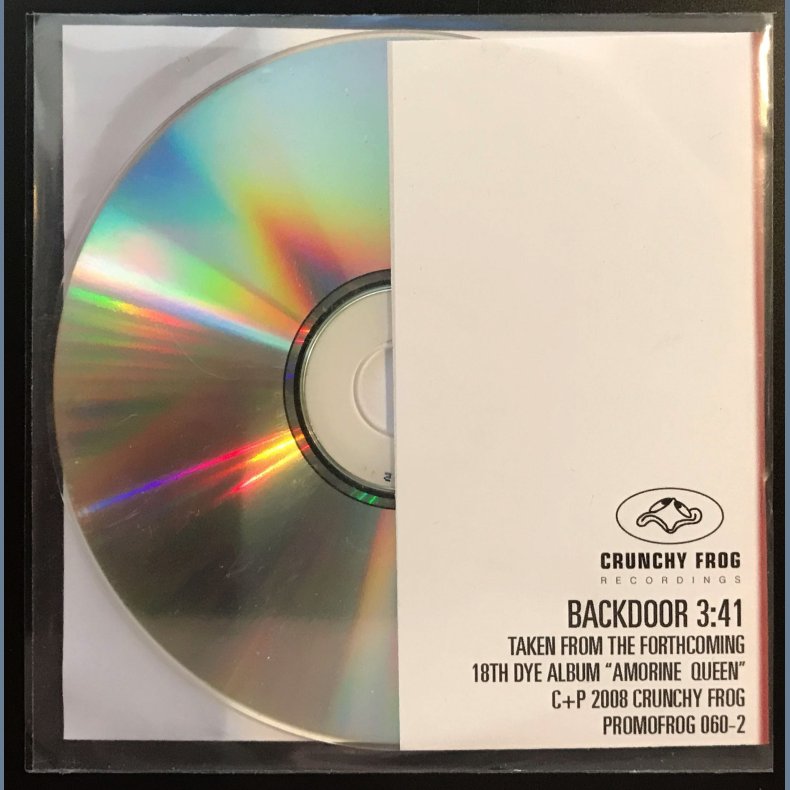 Backdoor - Authentic Danish 1-track Promotional Issue Only CD Acetate