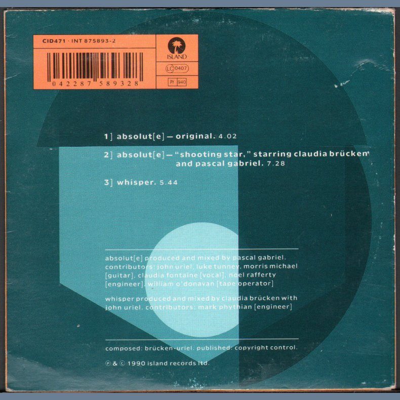 Absolut[e] - Limited Edition 3-track CD Single