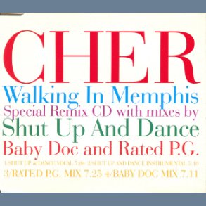 Walking In Memphis - CD2 - 1995 UK 4-track Remix CD Single