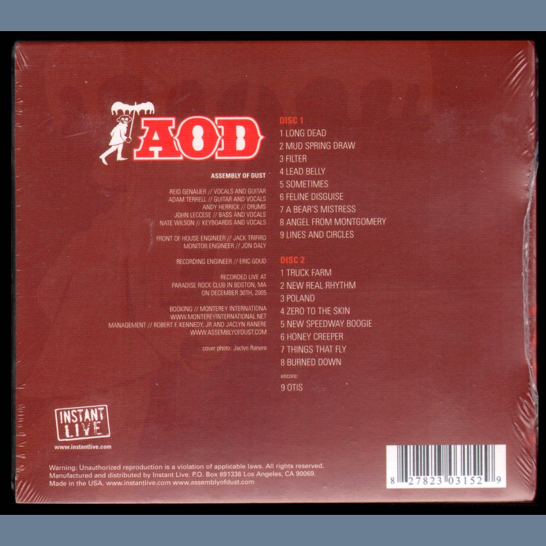 Instant Live: Paradise Rock Club - Boston, Ma, 12/30/05