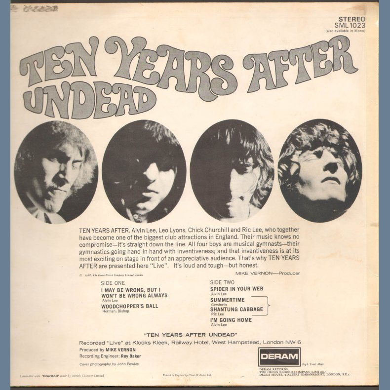 Undead - Original 1968 UK Deam label 5-track 1st Pressing Stereo LP