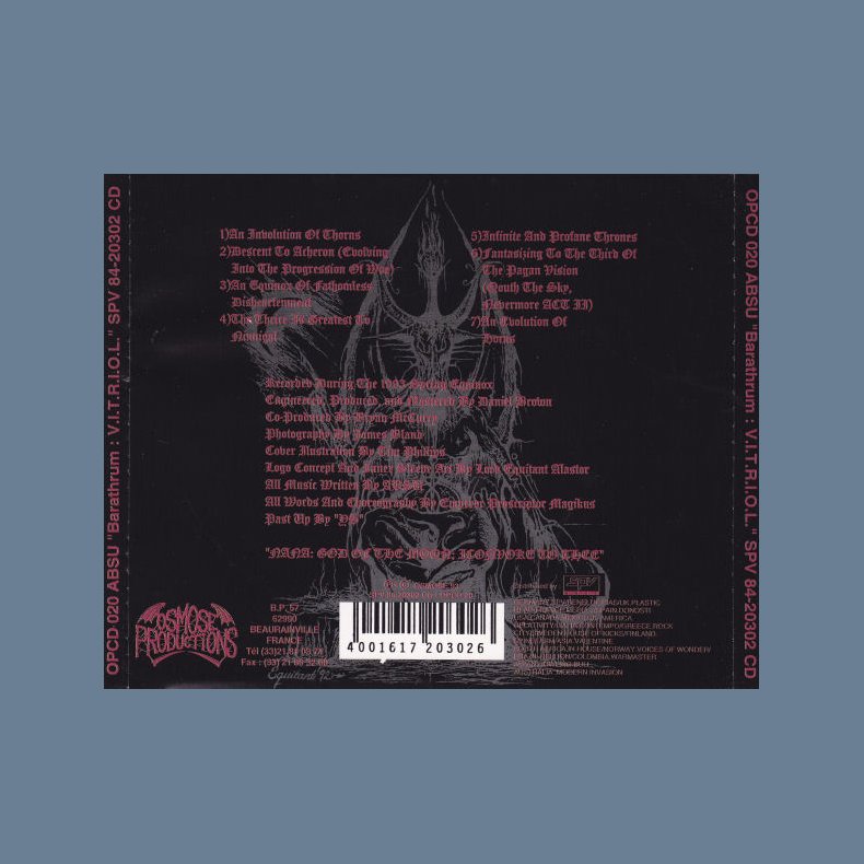 Barathrum : V.I.T.R.O.I.L. - 2nd Issue Debut Album