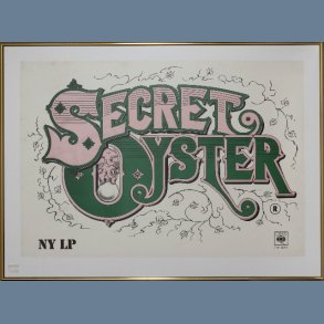 Secret Oyster - Original 1973 Framed Poster