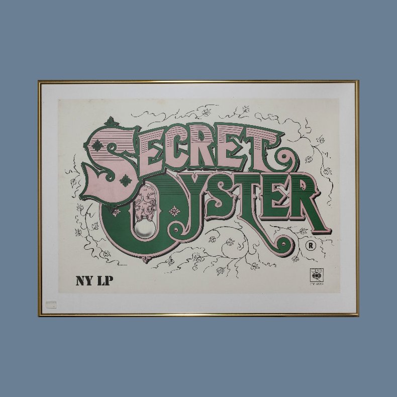 Secret Oyster - Original 1973 Framed Poster