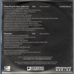 Please Bring me Back - 2-track promotional issue CD Acetate