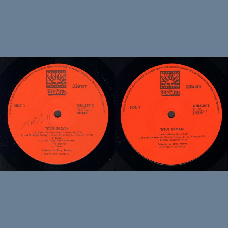 Titus Groan - Original UK Vinyl Issue
