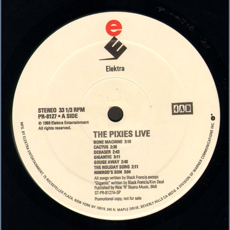 The Pixies Live - Original Promo-Only US Vinyl Issue