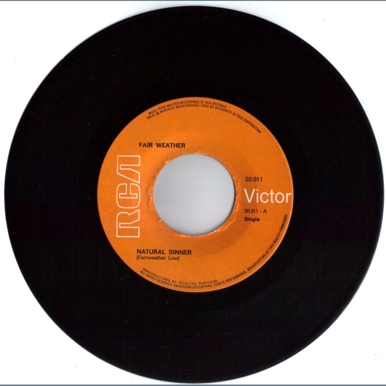 Natural Sinner b/w Haven't I Tried - Original Portuguese Issue 