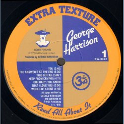 Extra Texture - Original 1975 US Apple label 10-track LP