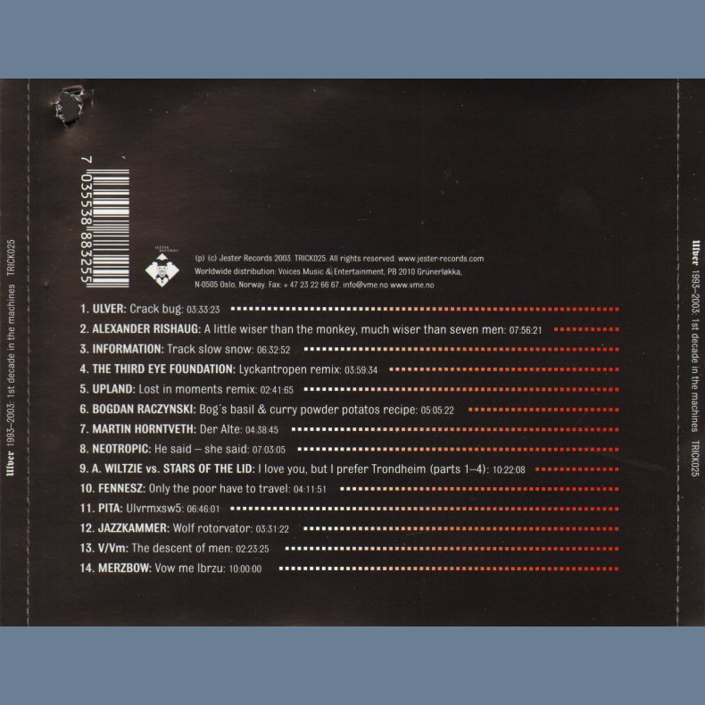 Ulver 1993-2003: 1st Decade in the Machines