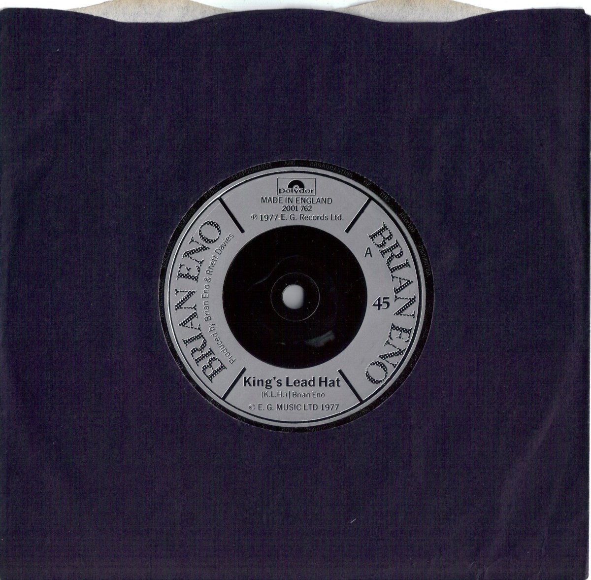 King's Lead Hat b/w R.A.F. (with Snatch) Original UK Issue All