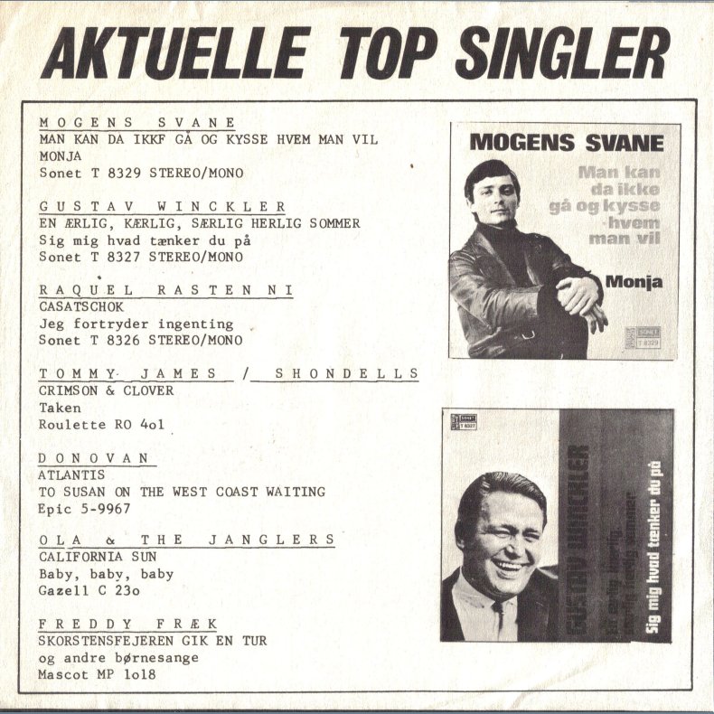 I Keep Singing That Same Old Song b/w Blue - Swedish/Danish Issue