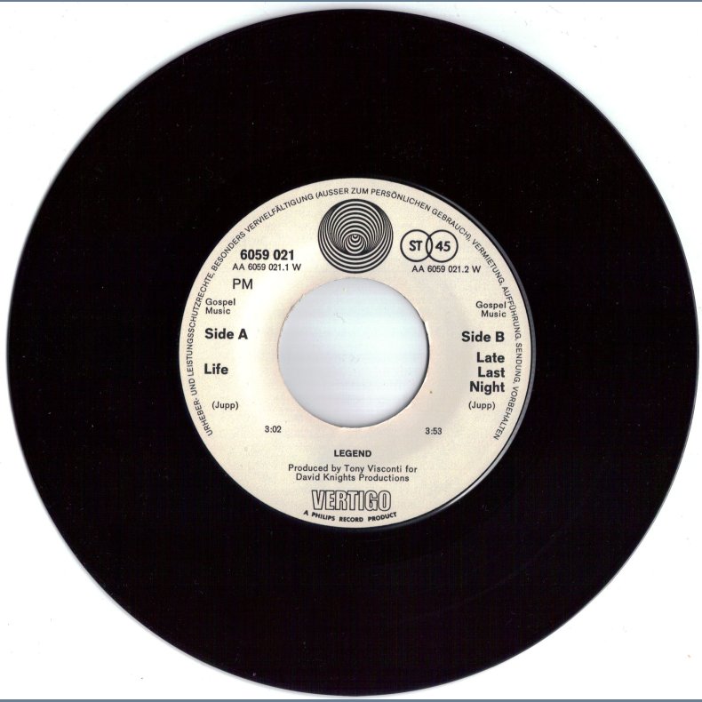 Life b/w Late Last Night - Original German Issue  