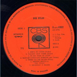 Bob Dylan - UK 1967/8 Vinyl Issue