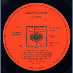 John Wesley Harding - Original UK Issue
