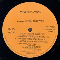 Burnt Weeny Sandwich - UK Vinyl Reissue