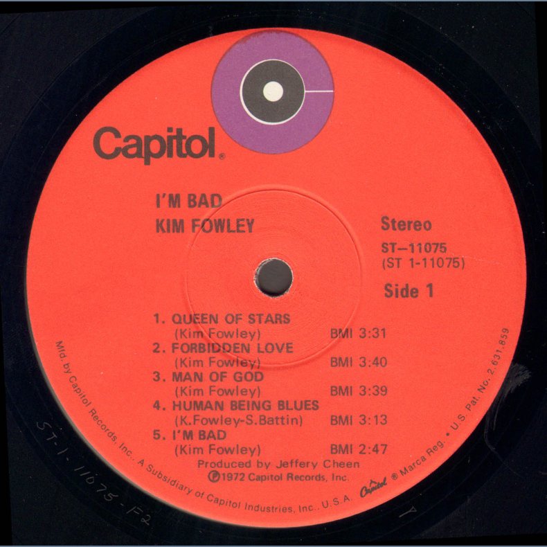 I'm Bad - Original US Vinyl Issue - Red Target Logo Label