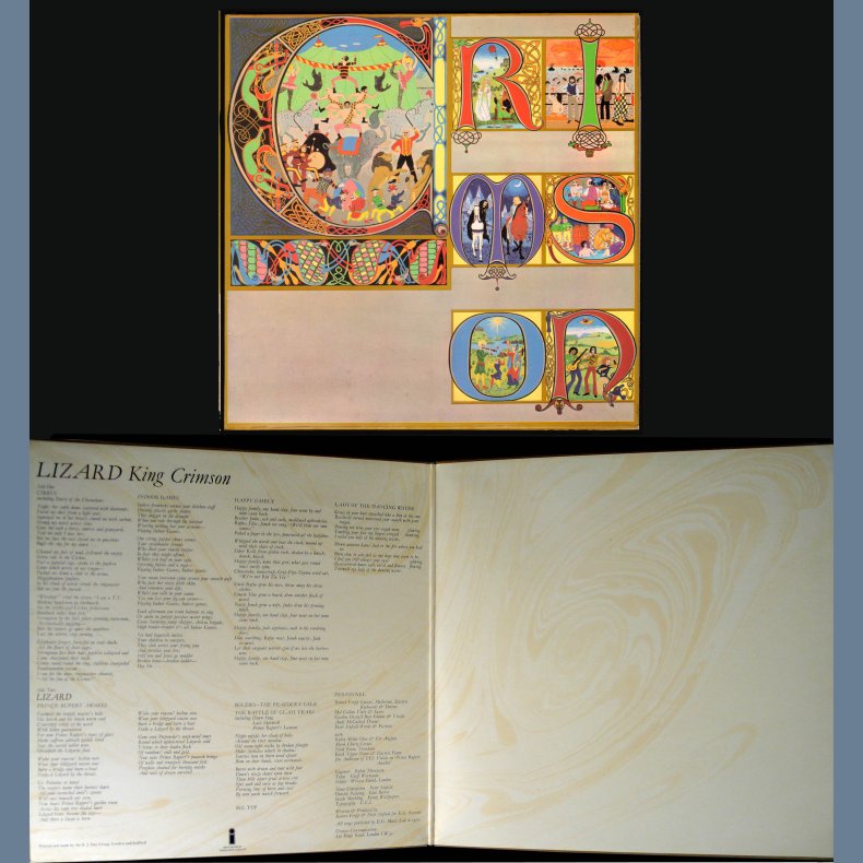 Lizard - Original 1970 UK Island label 1st Issue 5-track LP - Pink Rim Palm Tree Labels