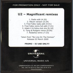 Magnificent Remixes - Authentic 2009 Danish Universal label 7-track Remix CD Acetate
