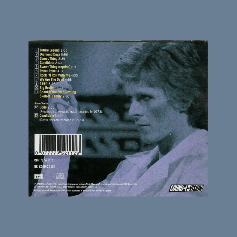 Diamond Dogs - 1990 UK/Austrian Issue Incl. Bonus Tracks