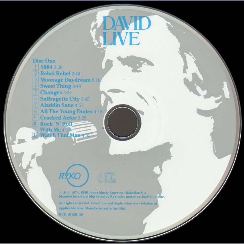 David Live - David Bowie At The Tower Philadelphia - 1990 US Printed 2CD Set Incl. Bonus Tracks