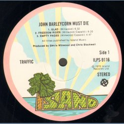 John Barleycorn Must Die - Start 1970ies UK/German Issue - Pink Rim Plam Tree Labels