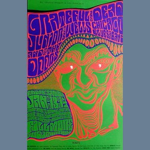 Fillmore Auditorium 1/13-15/67 - 2nd Issue Poster