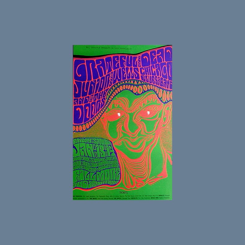 Fillmore Auditorium 1/13-15/67 - 2nd Issue Poster