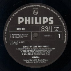 Songs Of Love And Praise - Original UK Vinyl Issue