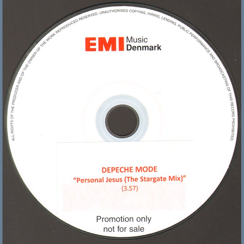 Personal Jesus 2011 - Rare Authentic Danish Promotional Issue CD Acetate