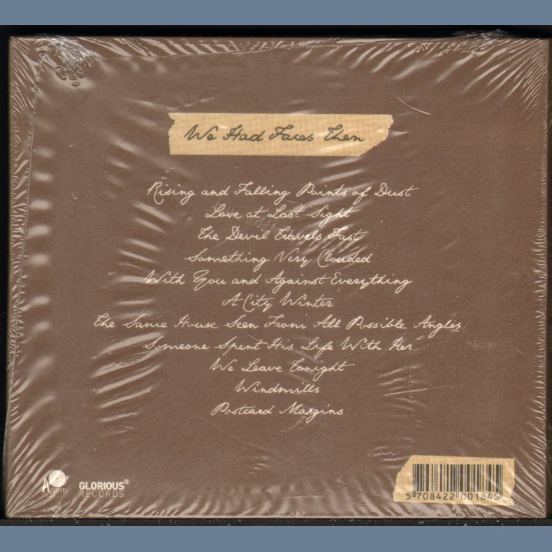 We Had Faces Then - Full album CD